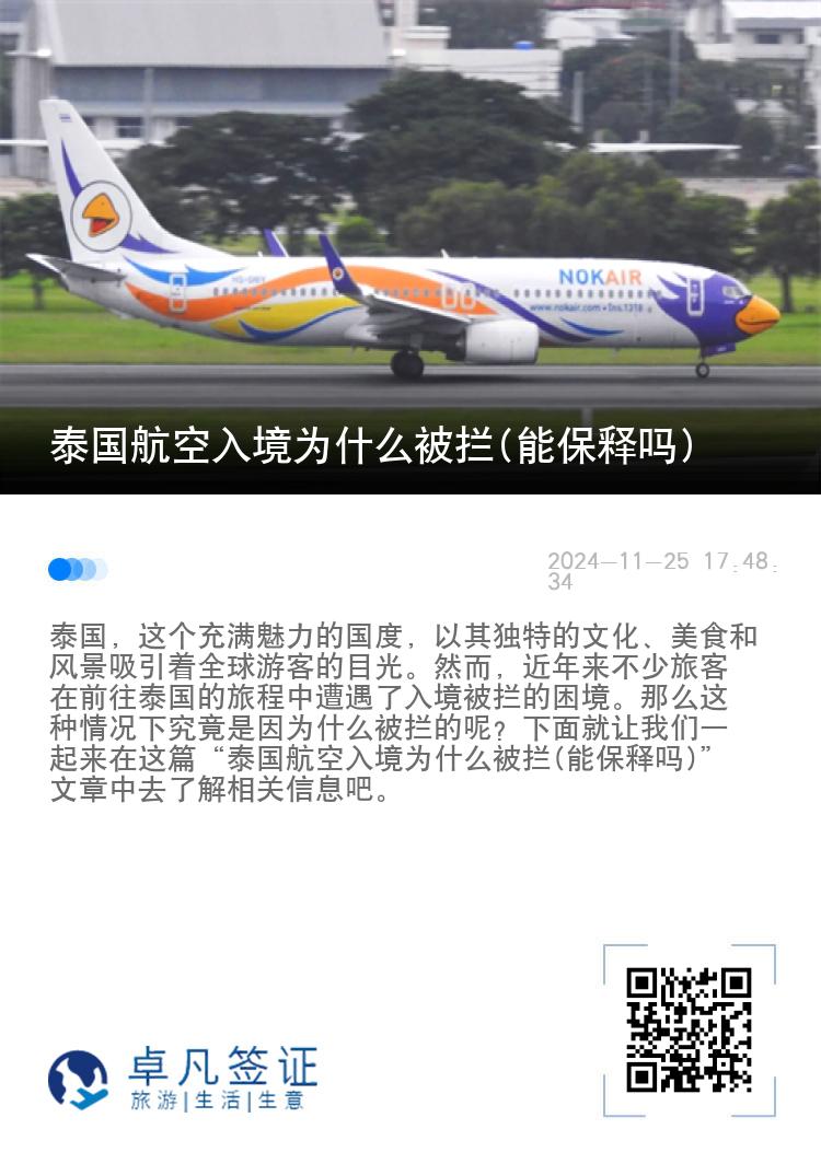 泰国航空入境为什么被拦(能保释吗)