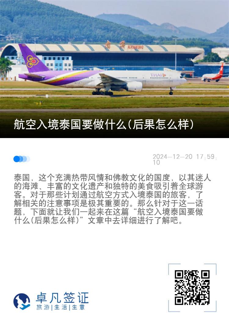 航空入境泰国要做什么(后果怎么样)